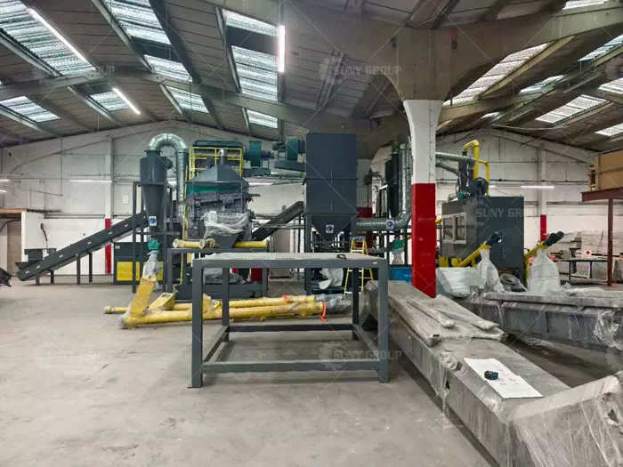 Photovoltaic Panel Recycling Production Line Site of British Customers Photovoltaic Panel Recycling Production Line Site of British Customers